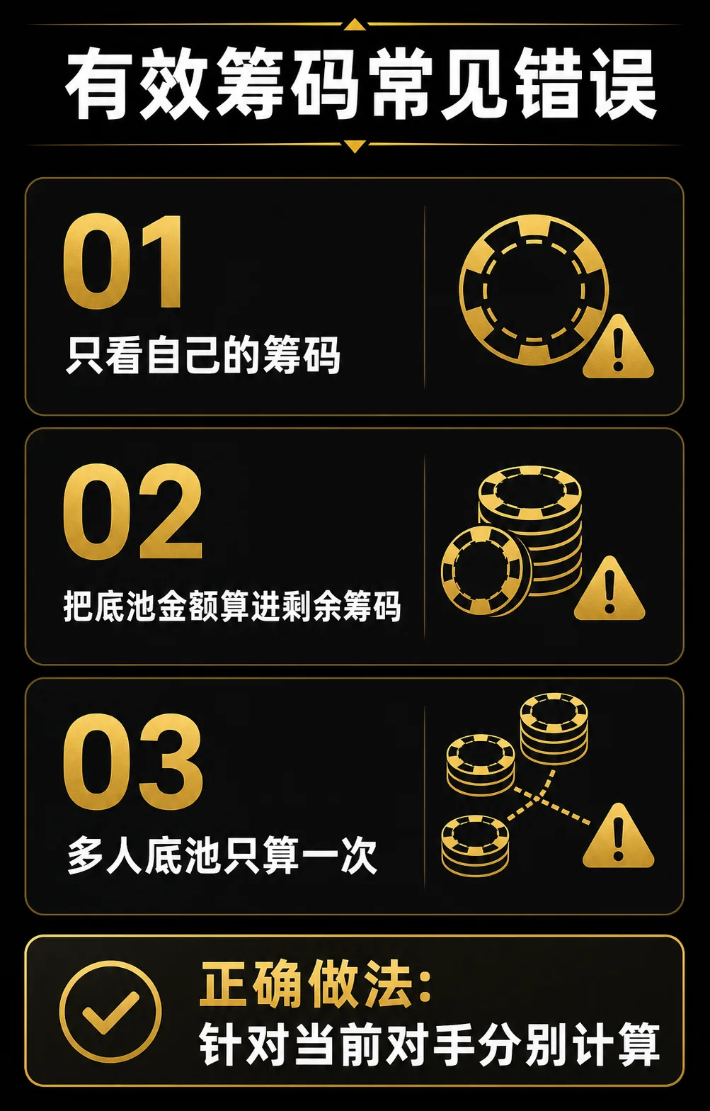 有效筹码常见错误